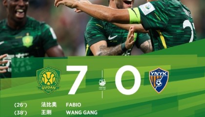 世俱杯直播-北京国安七将破门多点开花，七球大胜云南玉昆展强势