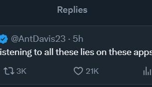 世俱杯免费直播-浓眉发文驳斥Shams报道：你们最好别听信这些谣言！